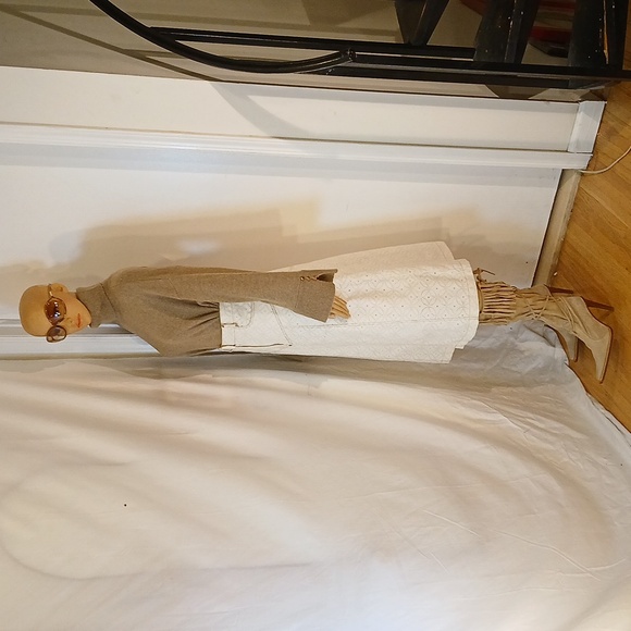 🔥 🔥 Like New Cammina (Italy) Cream Ultra Suede Western Style Heeled Boots - Picture 13 of 16